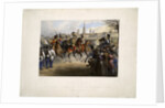 Nicholas I of Russia as colonel-in-chief of the 9th Hussar Regiment Graf Nádasdy at the Glacis in by Vinzenz Katzler