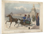Nicholas I of Russia in a sleigh, 1850 by Anonymous