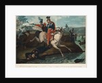 Death of Prince Józef Poniatowski in the Battle of Leipzig, 1820 by Horace Vernet