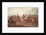 March of Ural Cossacks through Bohemia in July 1799, 1800 by Carl Adolph Heinrich Hess