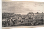 Parade of Chevalier Gardes through Krasnoye Selo, 1848 by Gustav Schwarz