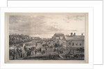Parade of Chevalier Gardes through Krasnoye Selo, 1848 by Gustav Schwarz