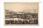 A Review of the Russian Infantry on the Palace Square in St Petersburg, 1809-1813 by Wilhelm Ritter von Kobell