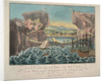 View of the Island of St. Helena from the side of the landing place near the Fort James, 1815 by Anonymous