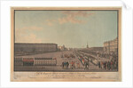 The parade in front of the Winter Palace in St. Petersburg, 1799 by Anonymous