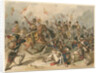 French infantry and Russian hussars in combat at Austerlitz by Frédéric Goupil-Fesquet
