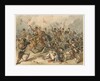 French infantry and Russian hussars in combat at Austerlitz by Frédéric Goupil-Fesquet