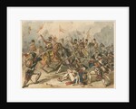 French infantry and Russian hussars in combat at Austerlitz by Frédéric Goupil-Fesquet
