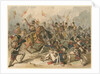 French infantry and Russian hussars in combat at Austerlitz by Frédéric Goupil-Fesquet