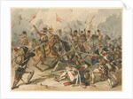 French infantry and Russian hussars in combat at Austerlitz by Frédéric Goupil-Fesquet