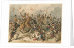 French infantry and Russian hussars in combat at Austerlitz by Frédéric Goupil-Fesquet