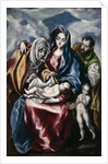 The Holy Family with Saint Anne and John the Baptist as Child, ca. 1600 by Dominico El Greco