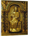 The Shrine of Charlemagne, Detail: Frederick II, Holy Roman Emperor, 1215 by West European Applied Art