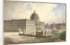 The Berliner Stadtschloss. View of the palace facade from the palace bridge, 1886 by Hermann Ziller