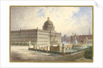The Berliner Stadtschloss. View of the palace facade from the palace bridge, 1886 by Hermann Ziller
