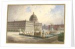 The Berliner Stadtschloss. View of the palace facade from the palace bridge, 1886 by Hermann Ziller