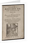Ioannis Basilidis Magni Moscoviae Ducis Vita (Title page) Ivan the Terrible, 1585 by Paul Oderborn