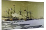 Icebreaking in the Dnieper Liman for the passage of Floating batteries, 1855-1856, 1860 by Antoine Léon Morel-Fatio