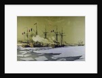 Icebreaking in the Dnieper Liman for the passage of Floating batteries, 1855-1856, 1860 by Antoine Léon Morel-Fatio
