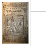 Frontispiece of the Missarum Liber primus by Anonymous