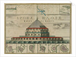 Plan of the Kronstadt Fortress, 1750 by Johann Baptist Homann