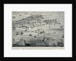 View and Plan of island and the port of Kronstadt, c. 1850 by Anonymous