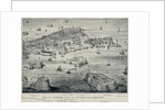 View and Plan of island and the port of Kronstadt, c. 1850 by Anonymous