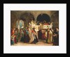 The Feast of the Rejoicing of the Torah at the Synagogue in Leghorn, Italy, 1850 by Solomon Alexander Hart
