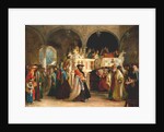 The Feast of the Rejoicing of the Torah at the Synagogue in Leghorn, Italy, 1850 by Solomon Alexander Hart