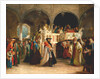 The Feast of the Rejoicing of the Torah at the Synagogue in Leghorn, Italy, 1850 by Solomon Alexander Hart