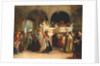 The Feast of the Rejoicing of the Torah at the Synagogue in Leghorn, Italy, 1850 by Solomon Alexander Hart