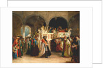 The Feast of the Rejoicing of the Torah at the Synagogue in Leghorn, Italy, 1850 by Solomon Alexander Hart