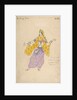 Polovtsian girl. Costume design for the opera Prince Igor by A. Borodin, 1909 by Konstantin Alexeyevich Korovin
