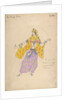 Polovtsian girl. Costume design for the opera Prince Igor by A. Borodin, 1909 by Konstantin Alexeyevich Korovin