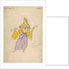 Polovtsian girl. Costume design for the opera Prince Igor by A. Borodin, 1909 by Konstantin Alexeyevich Korovin