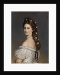 Empress Elisabeth of Austria with Diamond stars in her hair, ca 1860 by Franz Xavier Winterhalter