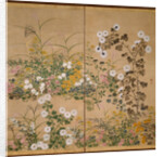 Flowering Plants in Autumn, 18th century by Ogata Korin