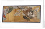 Wind-screen and cherry tree by Anonymous