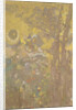 Trees on a yellow Background, 1901 by Odilon Redon