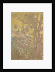 Trees on a yellow Background, 1901 by Odilon Redon