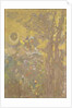 Trees on a yellow Background, 1901 by Odilon Redon