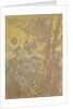 Trees on a yellow Background, 1901 by Odilon Redon