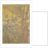 Trees on a yellow Background, 1901 by Odilon Redon