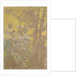 Trees on a yellow Background, 1901 by Odilon Redon
