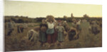 Calling in the Gleaners, 1859 by Jules Breton