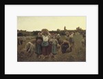 Calling in the Gleaners, 1859 by Jules Breton