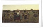 Calling in the Gleaners, 1859 by Jules Breton