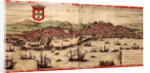 View of Lisbon and Tagus River by Frans Hogenberg