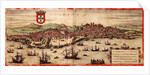 View of Lisbon and Tagus River by Frans Hogenberg