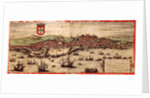 View of Lisbon and Tagus River by Frans Hogenberg
